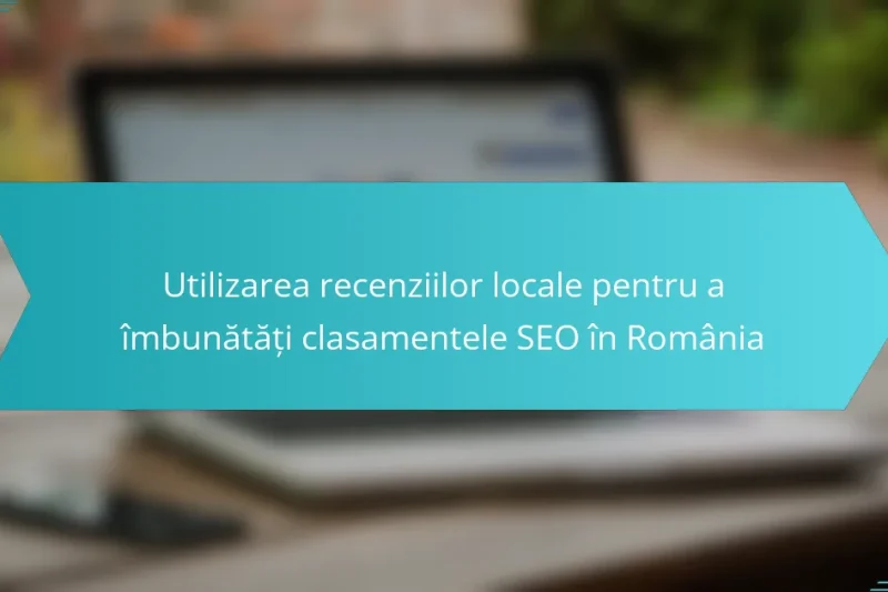 Utilizarea recenziilor locale pentru a îmbunătăți clasamentele SEO în România